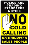 No Cold Calling Sign